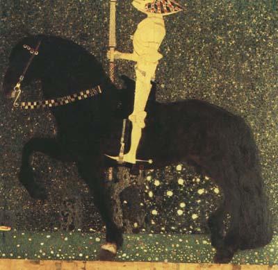 Gustav Klimt Life is a Struggle (The Golden Knight) (mk20) Sweden oil painting art
